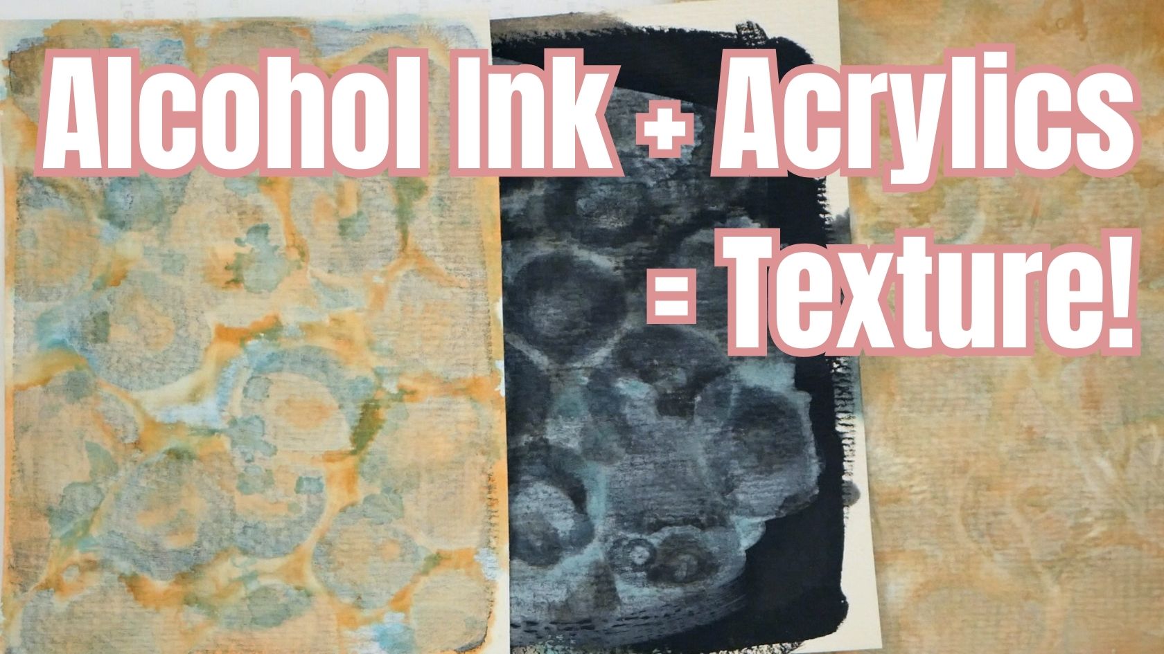 How to Create Layered Effects and Textures with Alcohol Ink and Acrylic Paint