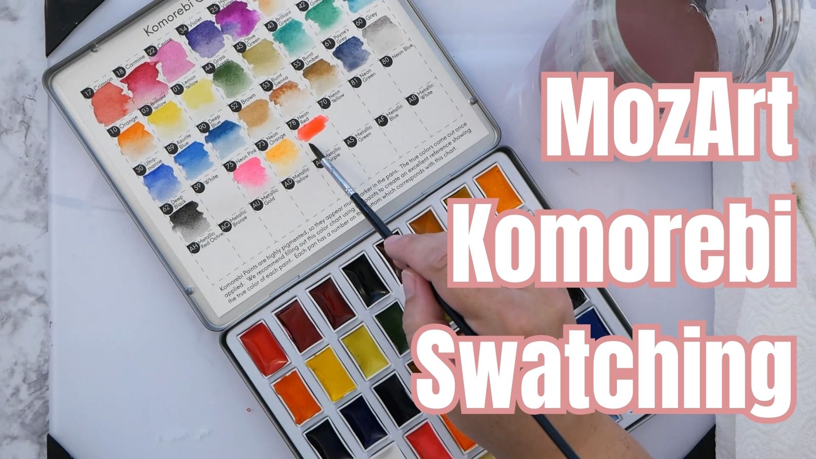 MozArt Komorebi Watercolor Paint Unboxing and Swatching