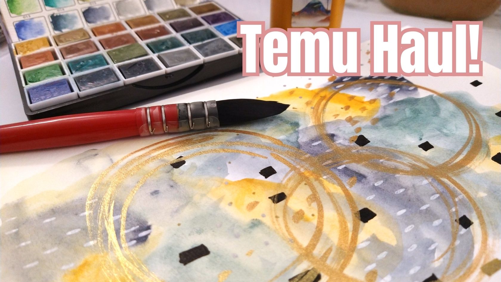 Testing Watercolors, Ink, Rice Paper, and More! Temu Budget Art Supply Haul