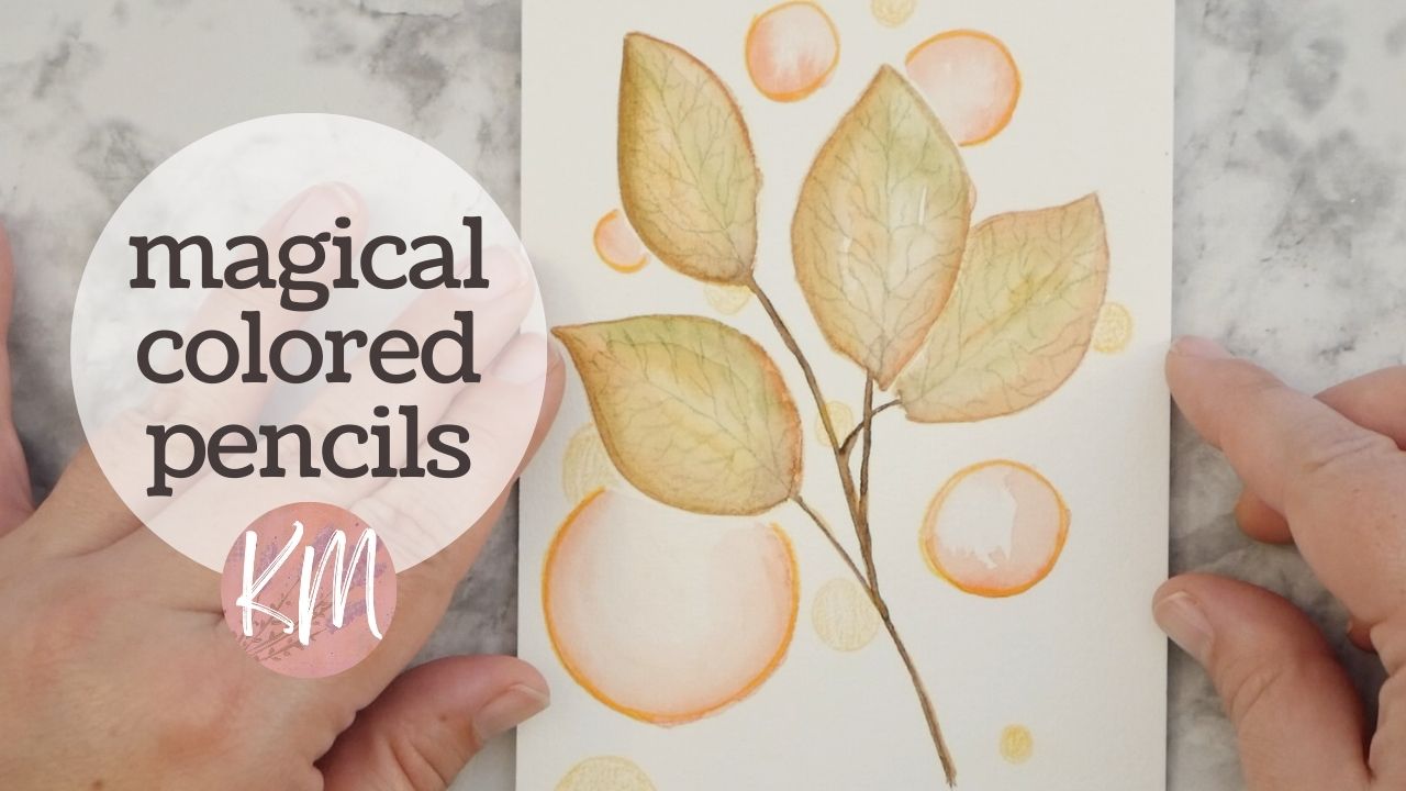 Simple Autumn Leaves Watercolor and Colored Pencil Shading – Earthy Colors