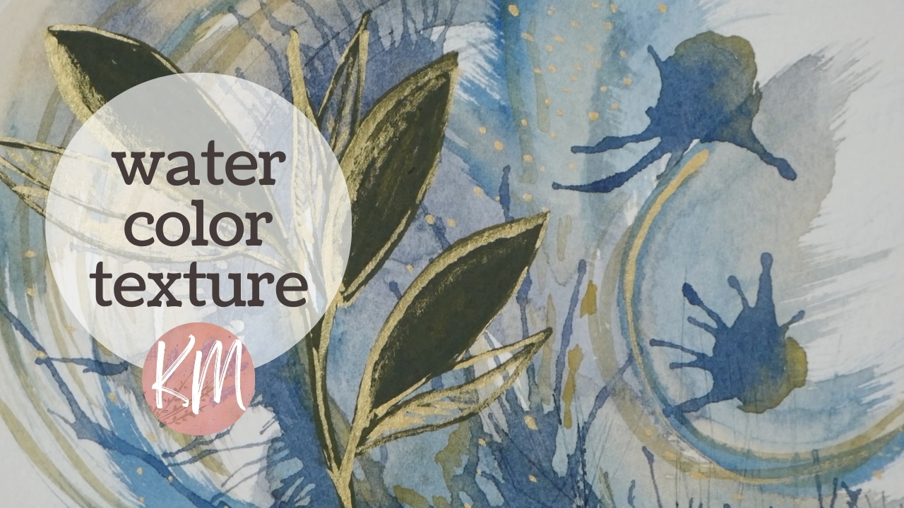 How to Use Air to Create Watercolor Texture in Abstract Watercolor Paintings