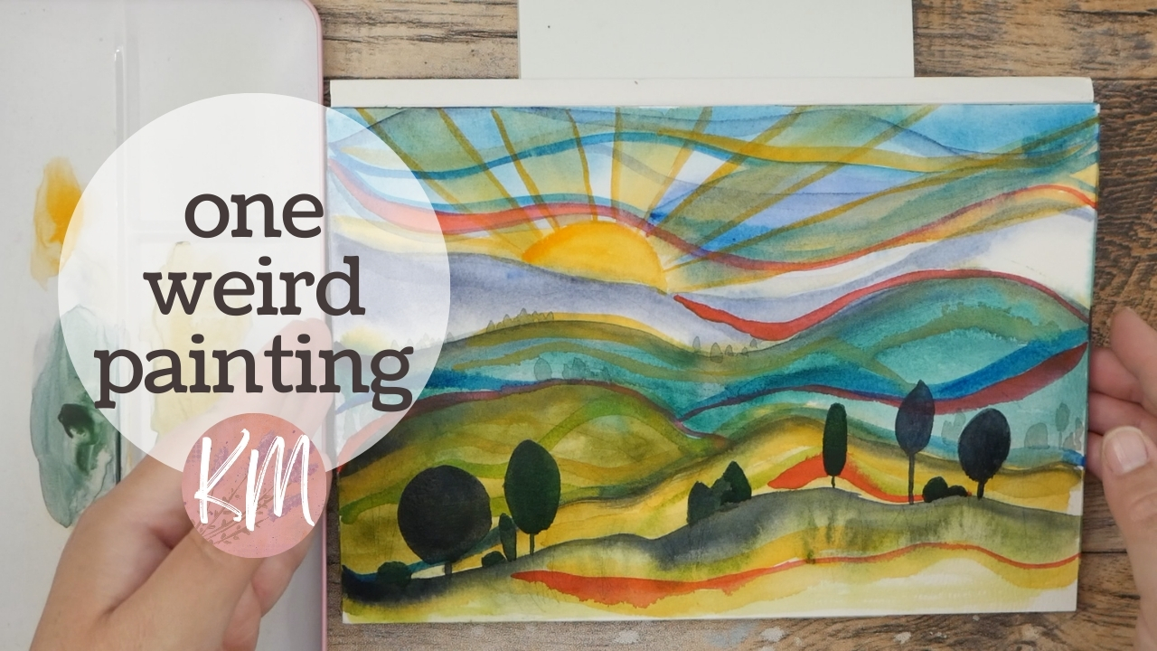 Intuitive Watercolor Painting After a Rocky Start – Glazing and Layers