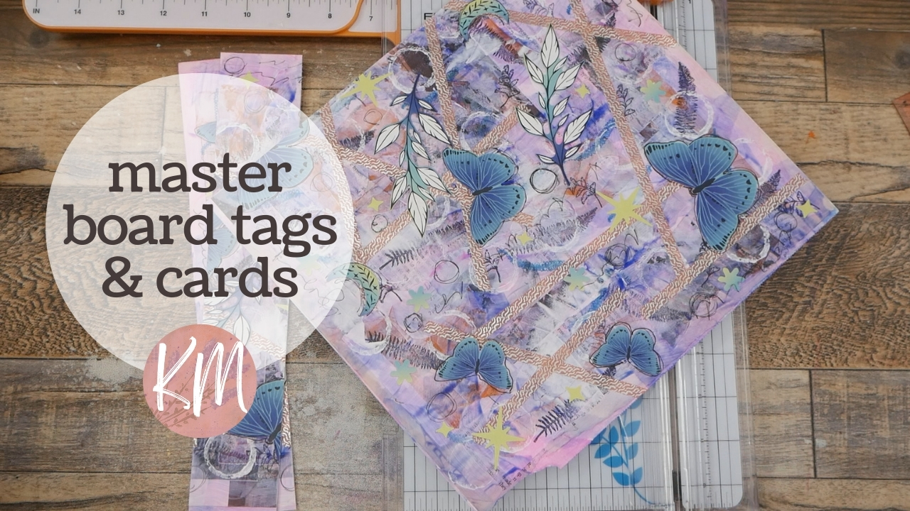 Painting a Masterboard and Turning it into Decorated Tags and Ephemera