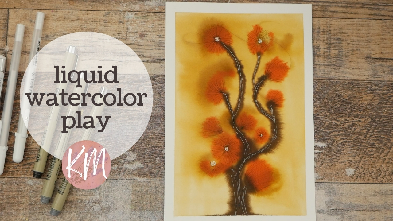 Creative Flow with Liquid Watercolor Inks – Abstract Painting in Real Time