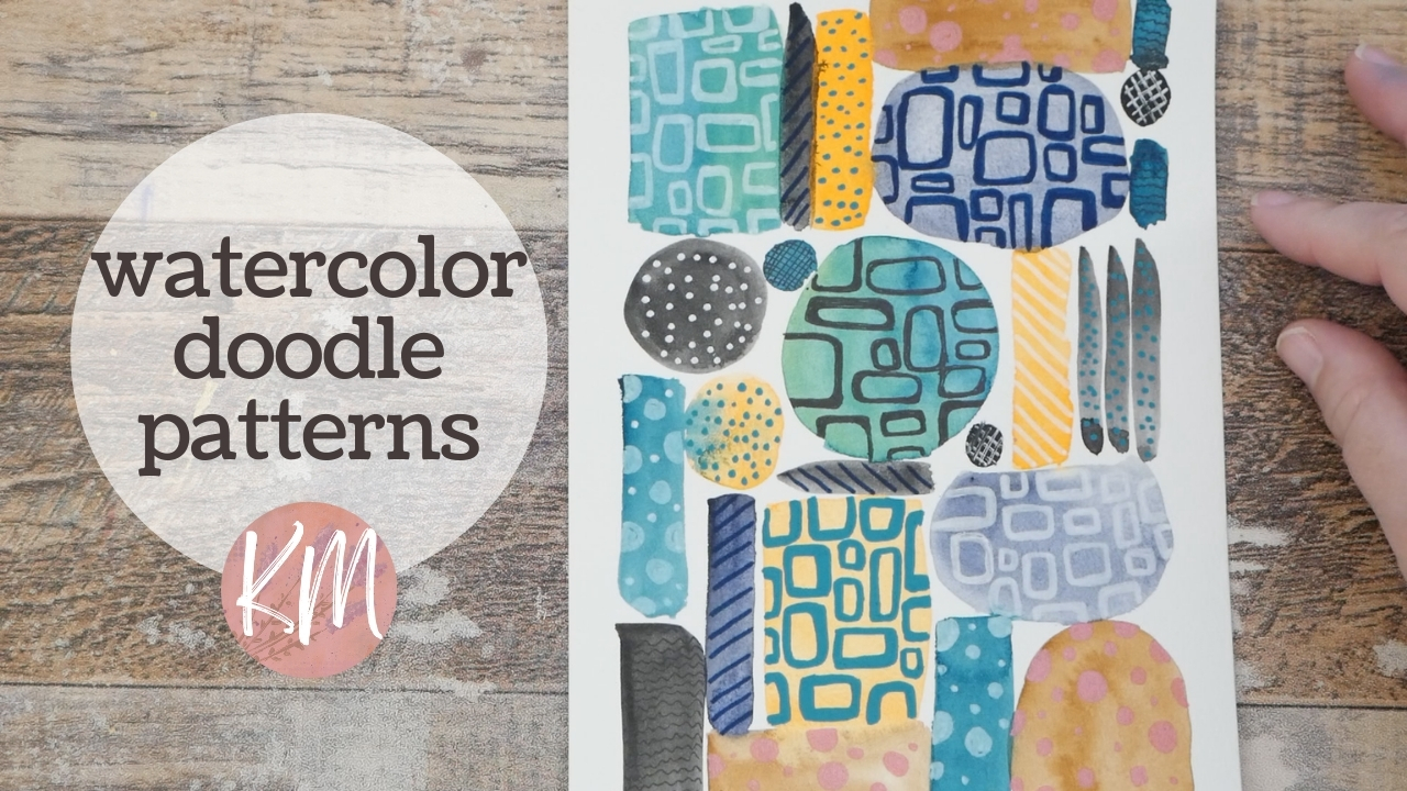 Explore New Doodle Patterns and Paint Easy Abstract Watercolor Shapes