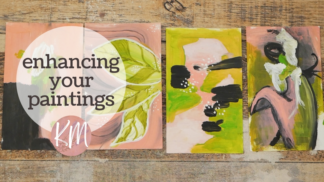 Create Unlimited Abstracts Part 2 – Evolving One Minute Abstract Paintings Into Stronger Pieces