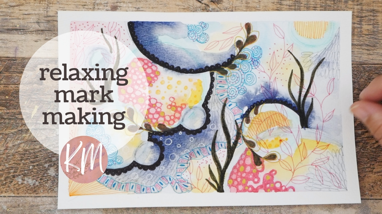 Fill Your Blank Page with Watercolor and Easy Doodle Patterns – Master’s Touch Fineliners