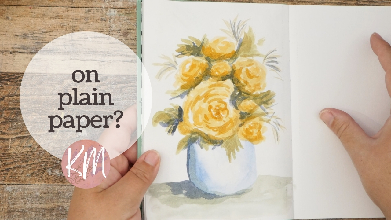 Effects and Tips Using Watercolor Paint on Plain Sketchbook Paper