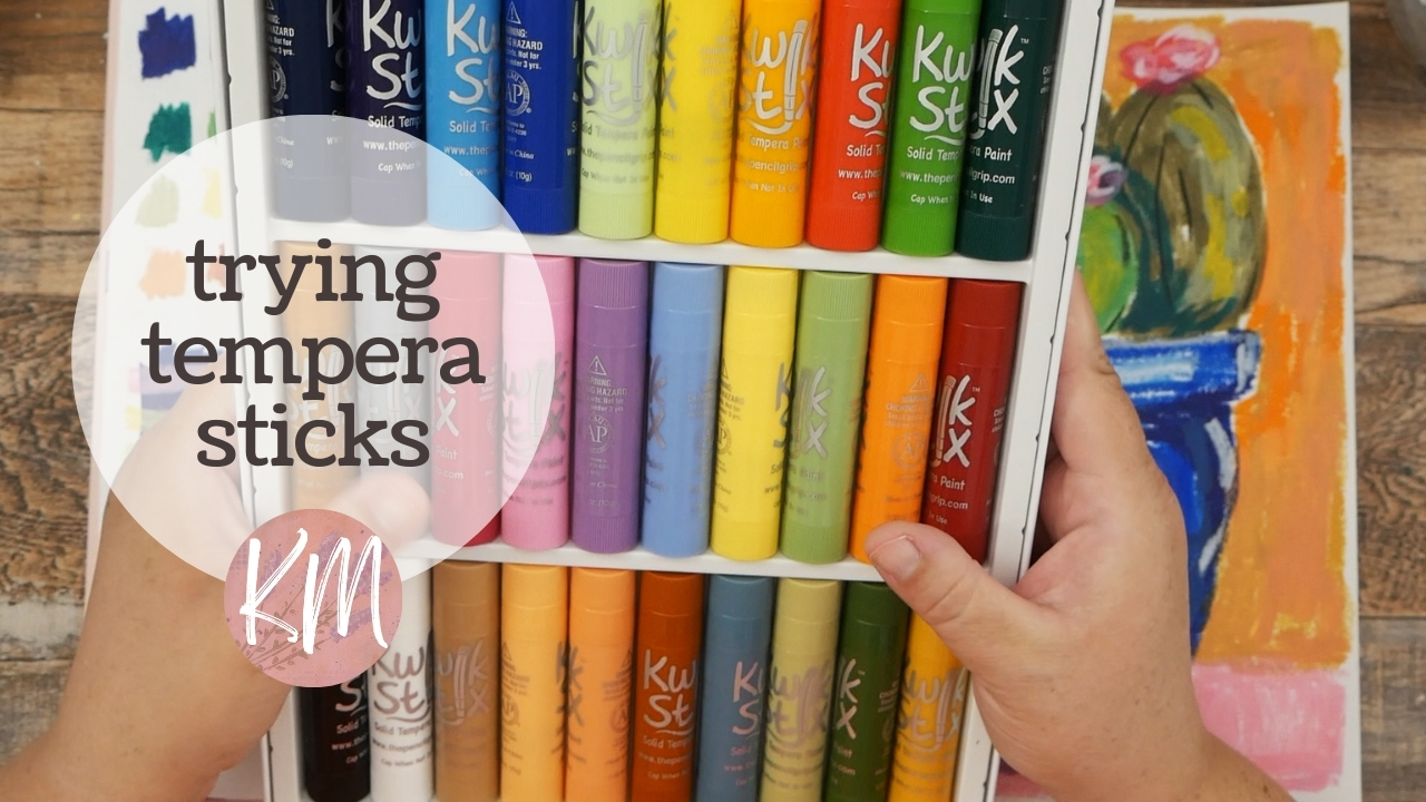 I Got Tempera Paint Sticks! Having Fun Trying Kwik Stix – Tempera vs. Gel Sticks