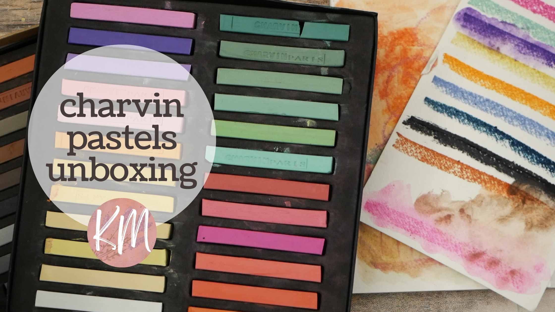 Charvin Water Soluble Pastels Unboxing and First Impressions – Semi Hard Painting Sticks