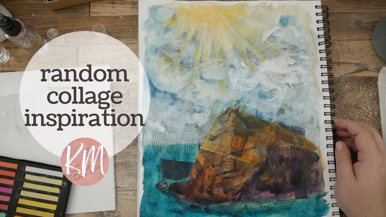Create Abstract Landscapes from Random Collage Inspiration – Collage Part 2