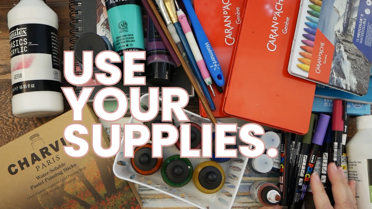 If You’re Afraid to Use Your Art Supplies, Watch This
