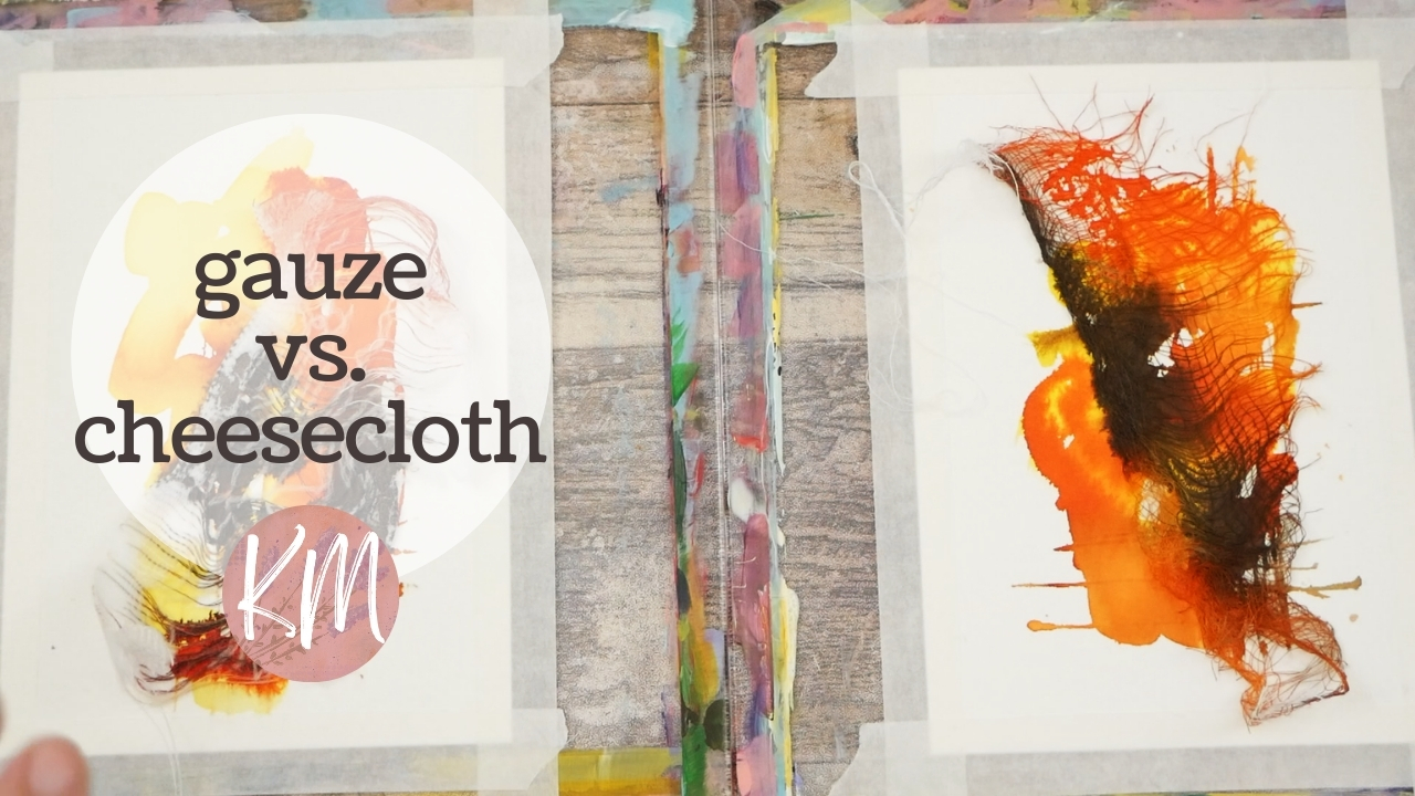 Gauze vs Cheesecloth in Watercolor & Fluid Art: Which Creates Better Texture?