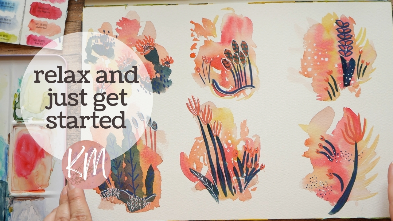 Relaxing Watercolor Exercises Anyone Can Do to Just Get Started