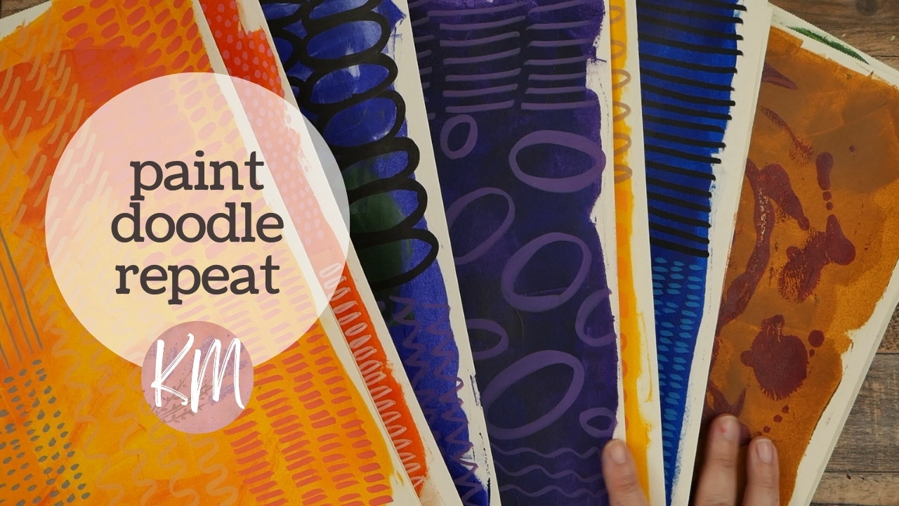 Paint, Doodle, Repeat – You Can Make Easy Mixed Media Collage Papers
