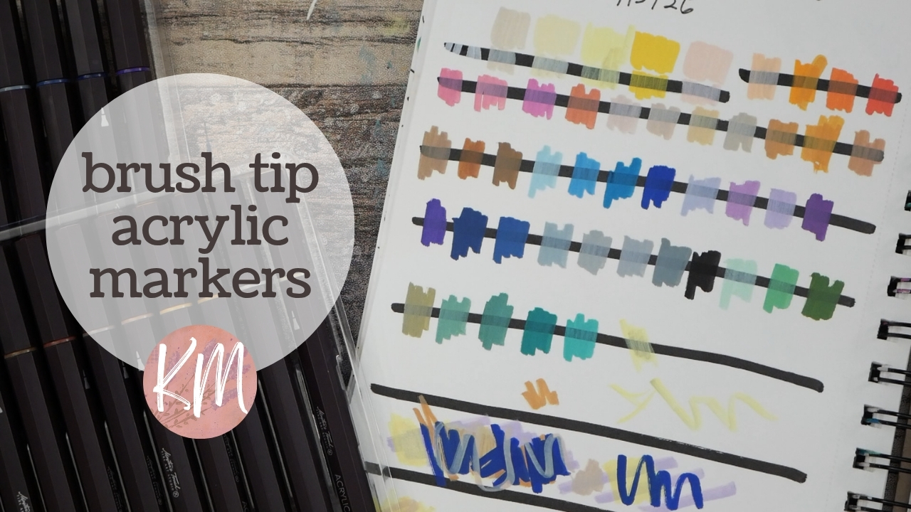 Are Hobby Lobby Acrylic Brush Tip Markers Any Good? Review & Swatches