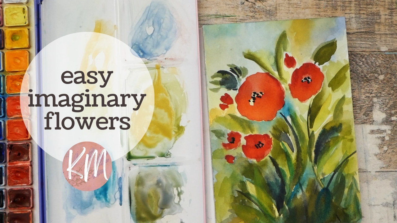 Create Depth with Negative Painting – Easy Watercolor Flowers