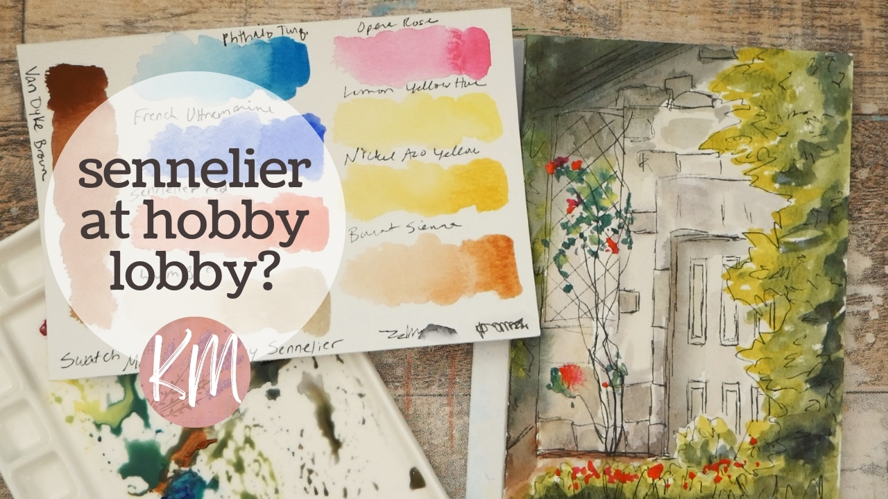 New Master’s Touch by Sennelier Watercolors Hobby Lobby Review & Demo