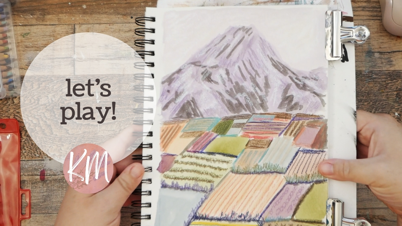 From Watercolor to Mixed Media – Create a Whimsical Landscape in Your Sketchbook